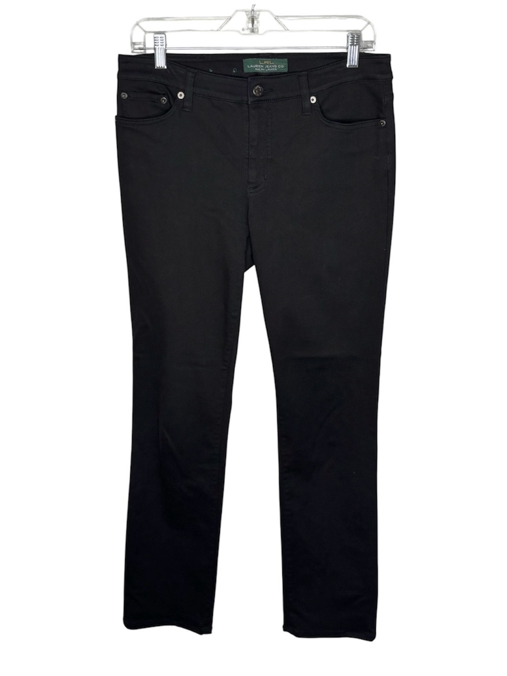 Lauren Ralph Lauren Jeans Women’s 8 Black Stretch Straight Leg Denim